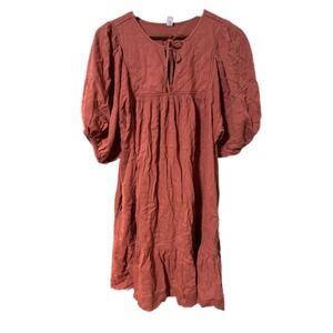 cotton knit mini dress Cream Jersey Knit Scallop Hem Cotton Mini Dress